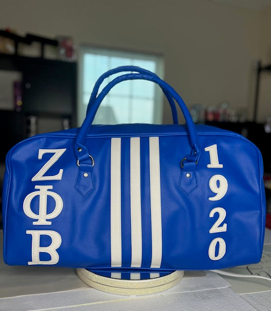 Travel Bag ~ Zeta Phi Beta Leather