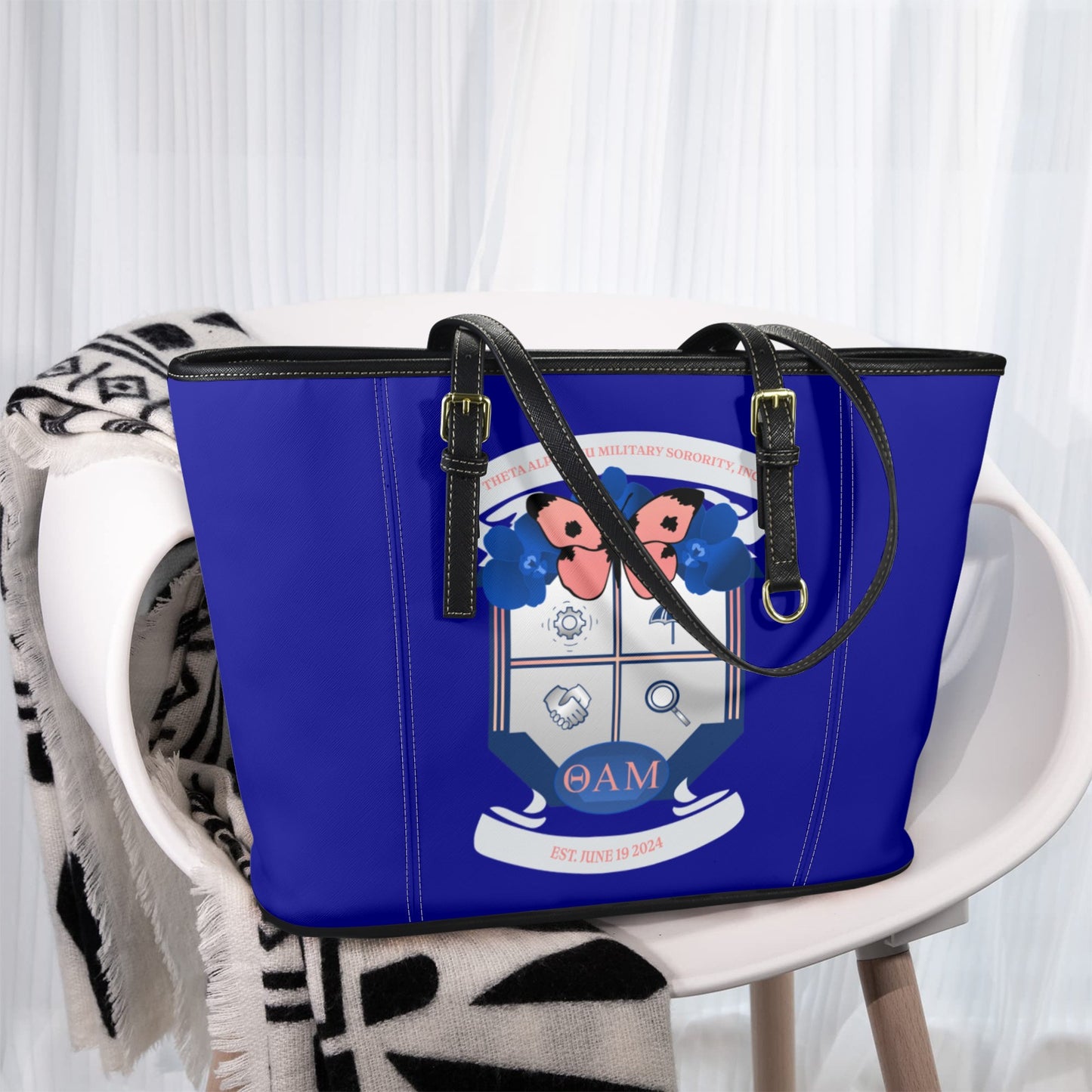Theta Alpha Mu Shoulder Tote Bag