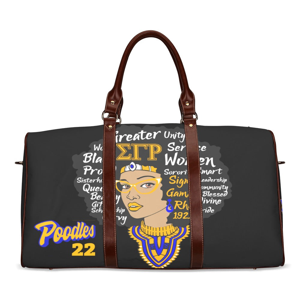 SGRHO Head Shot Travel Bag - Brown Handle