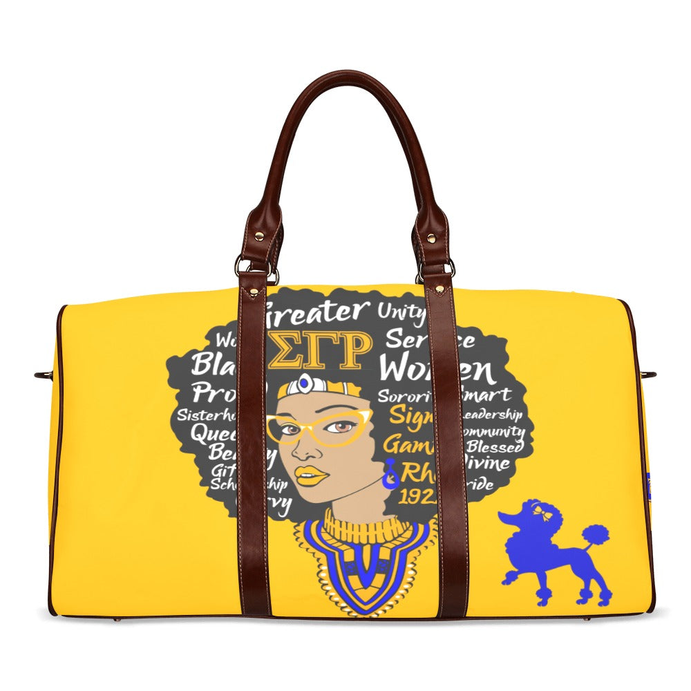 SGRHO Head Shot Travel Bag - Brown Handle