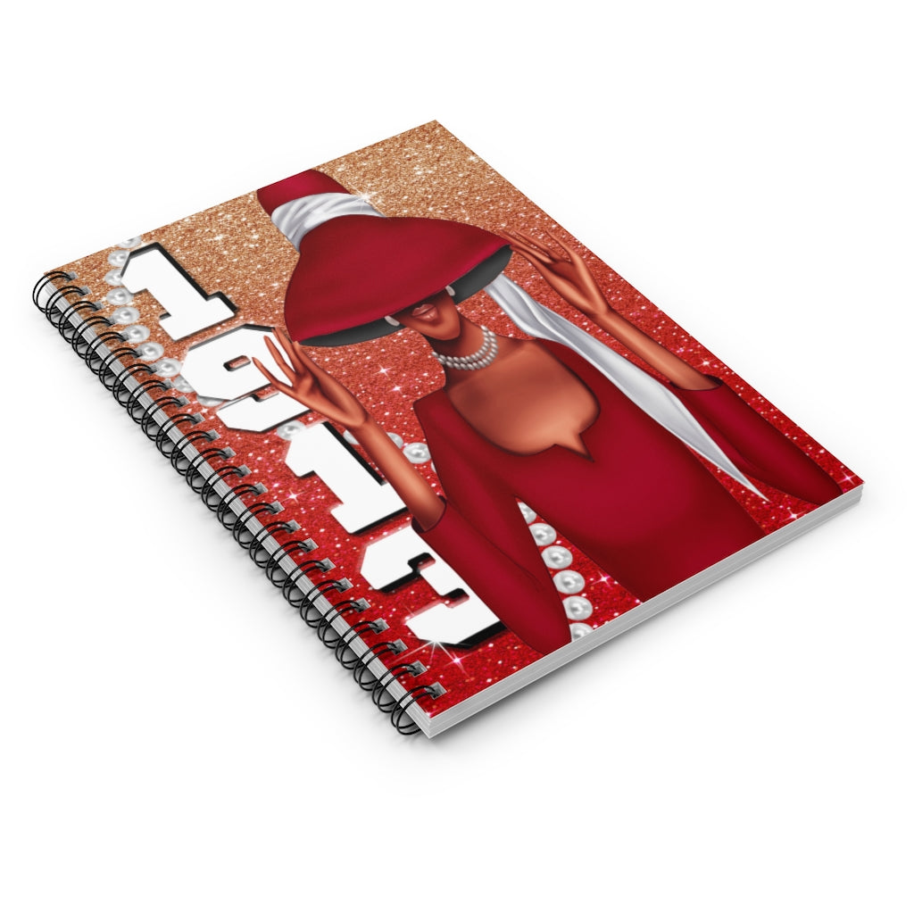 1913 & Pearls Spiral Notebook