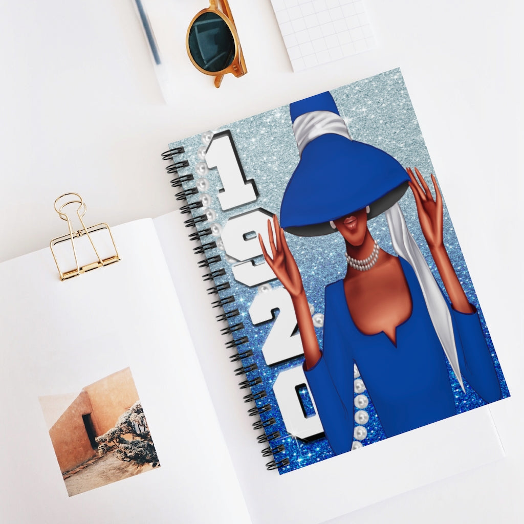 1920 & Pearls Spiral Notebook