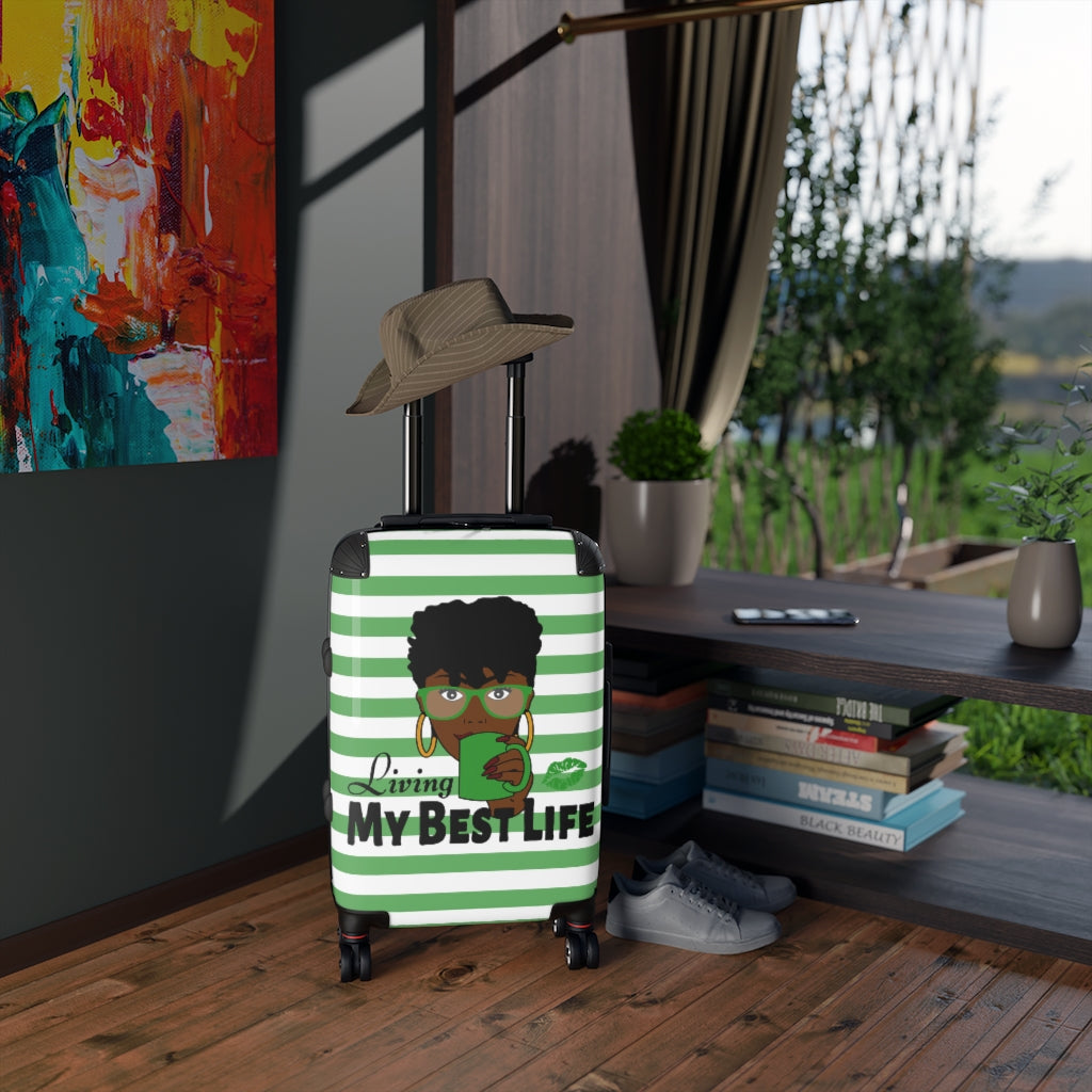 Living My Best Life "Green" Cabin Suitcase