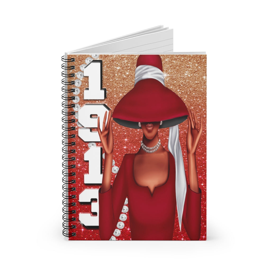 1913 & Pearls Spiral Notebook