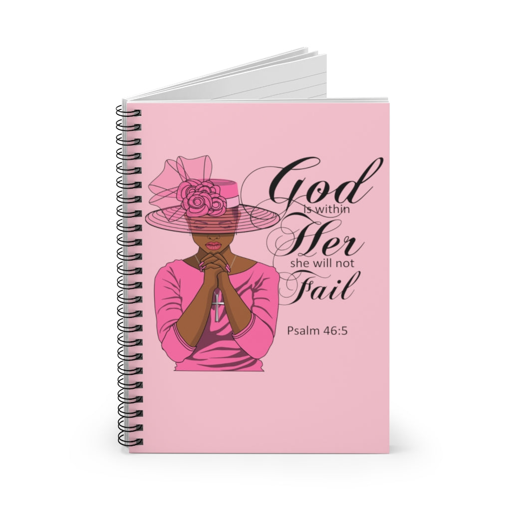 GOD in Her (Pink) Spiral Notebook