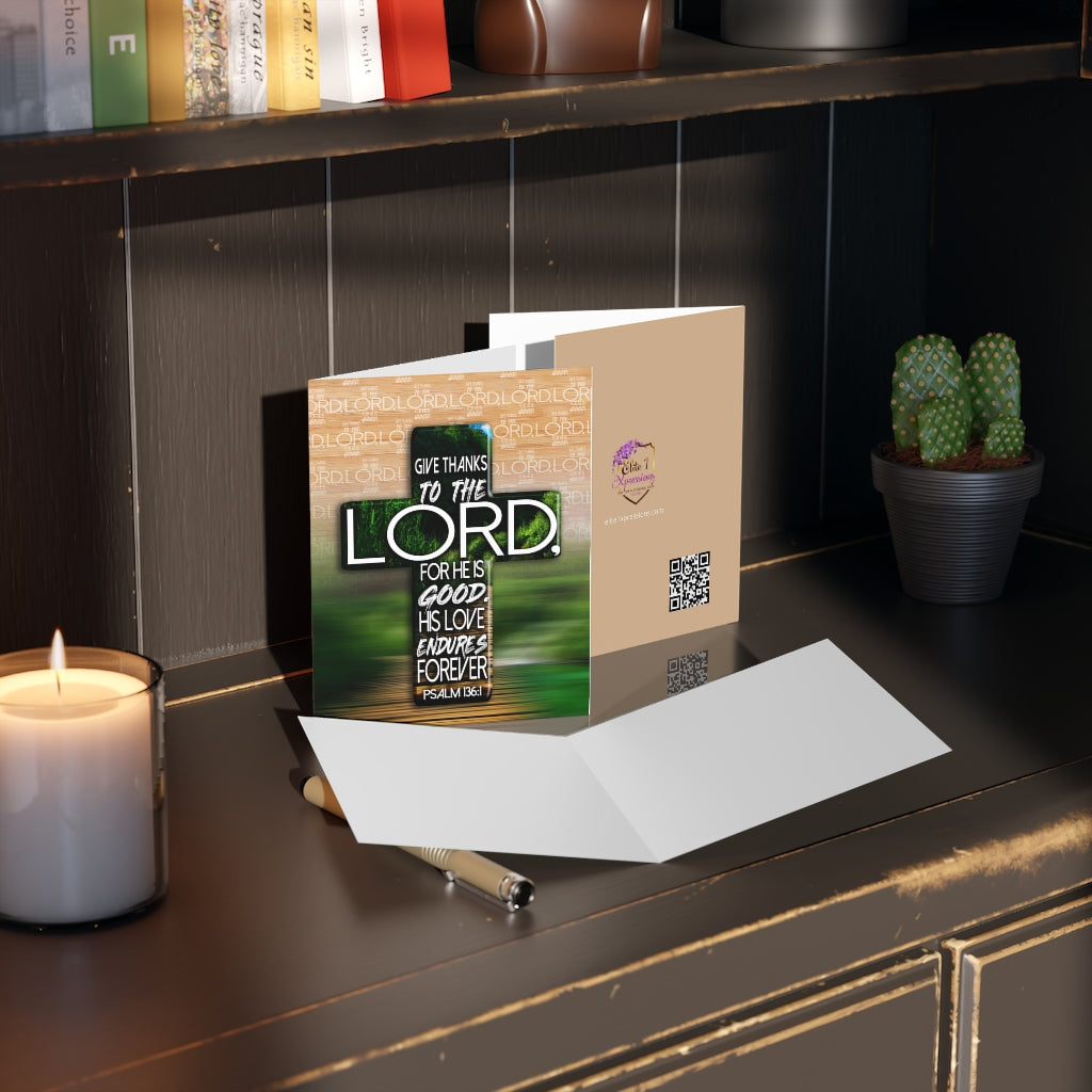 Give Thanks Greeting cards (8, 16, 24 pcs)