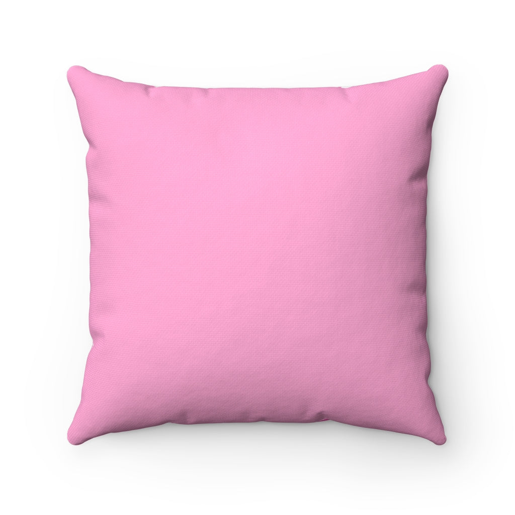 Breast Cancer "Words" Spun Polyester Square Pillow