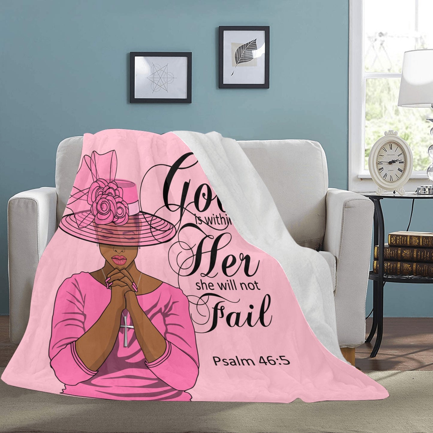 Fleece ~Psalms 46:5 Ultra Soft Blanket