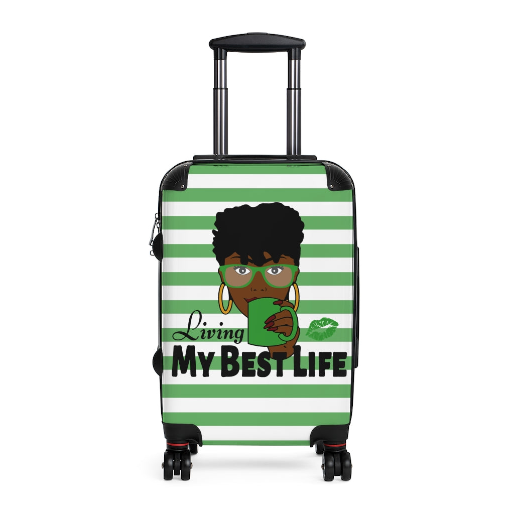 Living My Best Life "Green" Cabin Suitcase