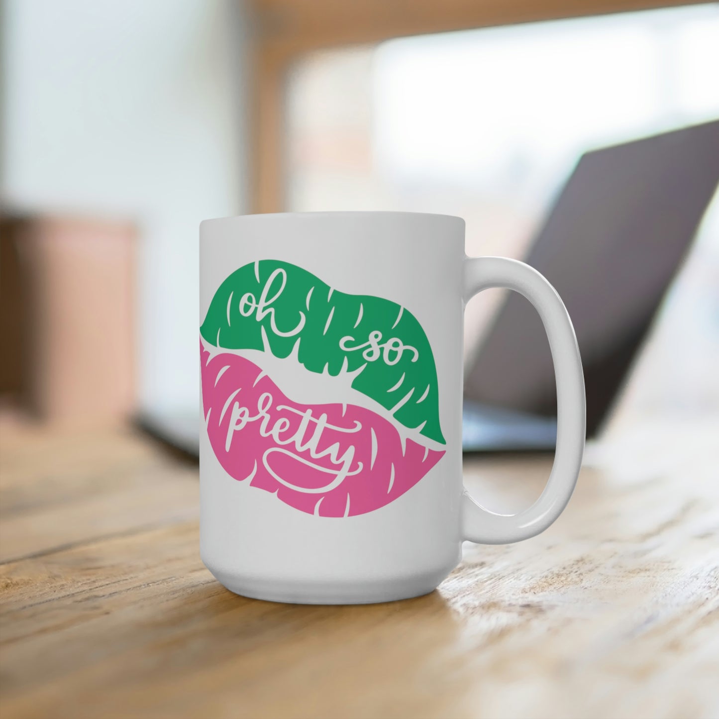 Pretty Girl Lips Ceramic Mug