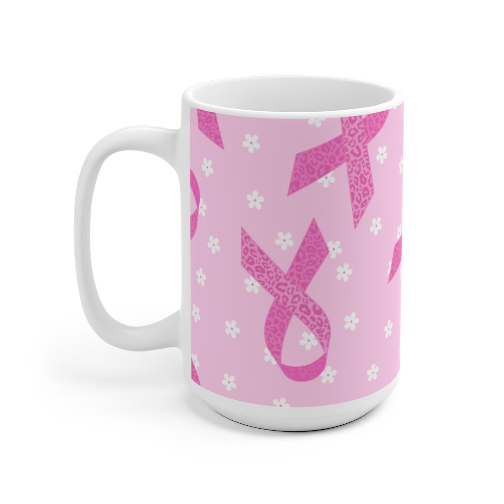 Pink Ribbon v2 Ceramic Mug