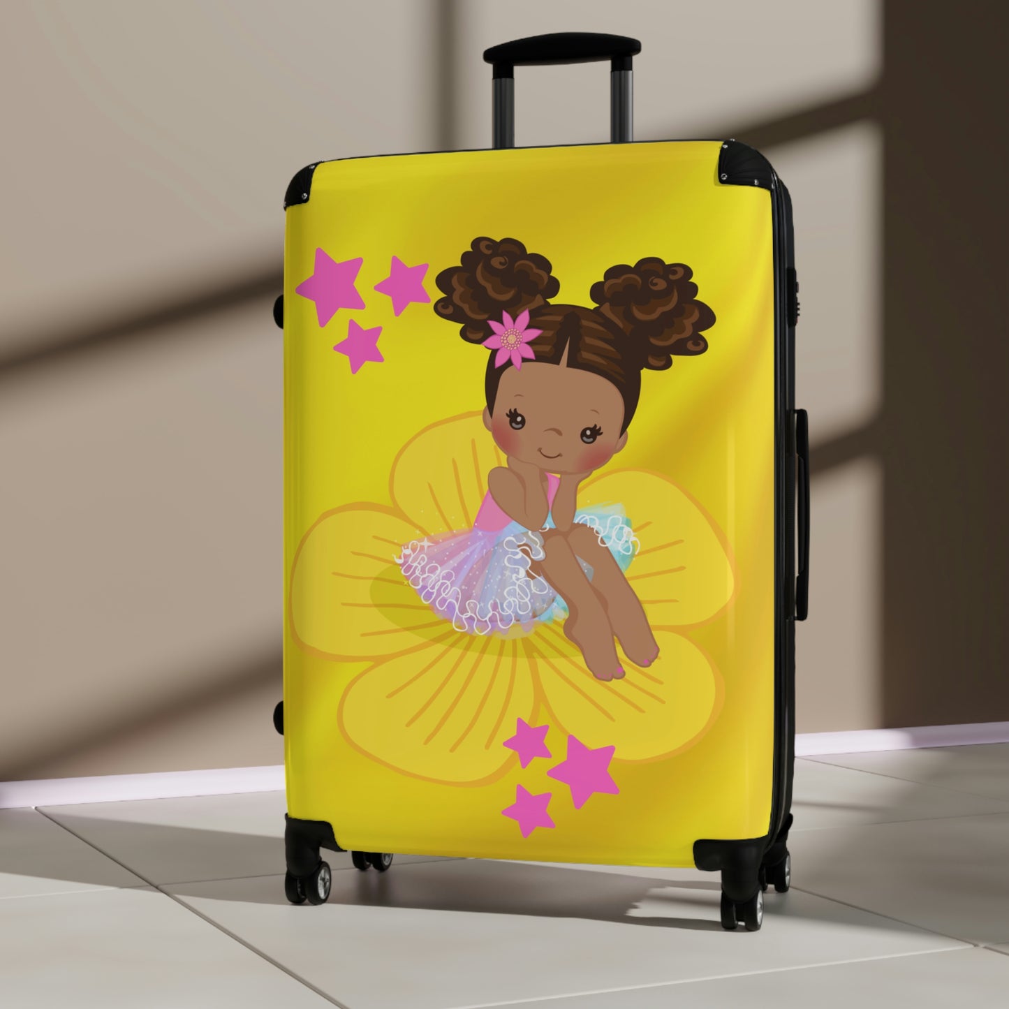 Yellow Lily Pad Cutie ~ Cabin Suitcase