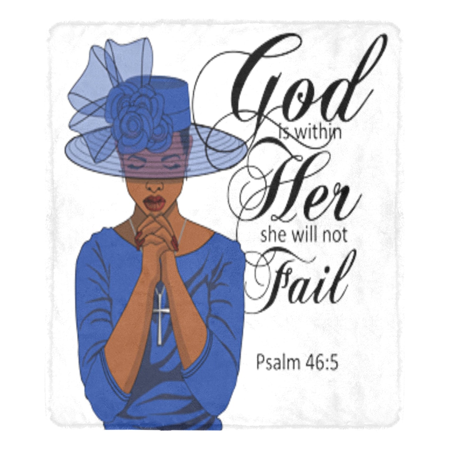 Fleece ~Psalms 46:5 Ultra Soft Blanket (Colors)
