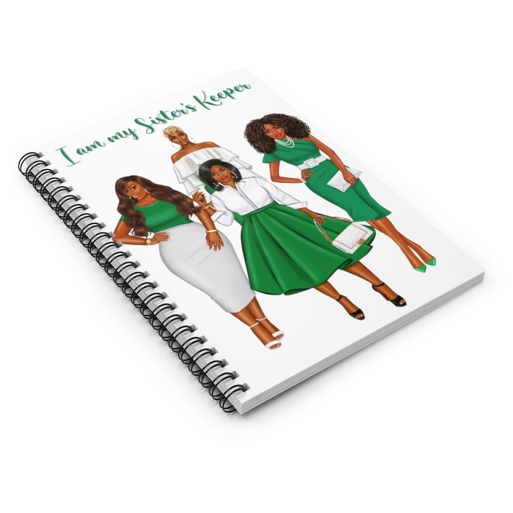 Sister's Keeper (White) Spiral Notebook