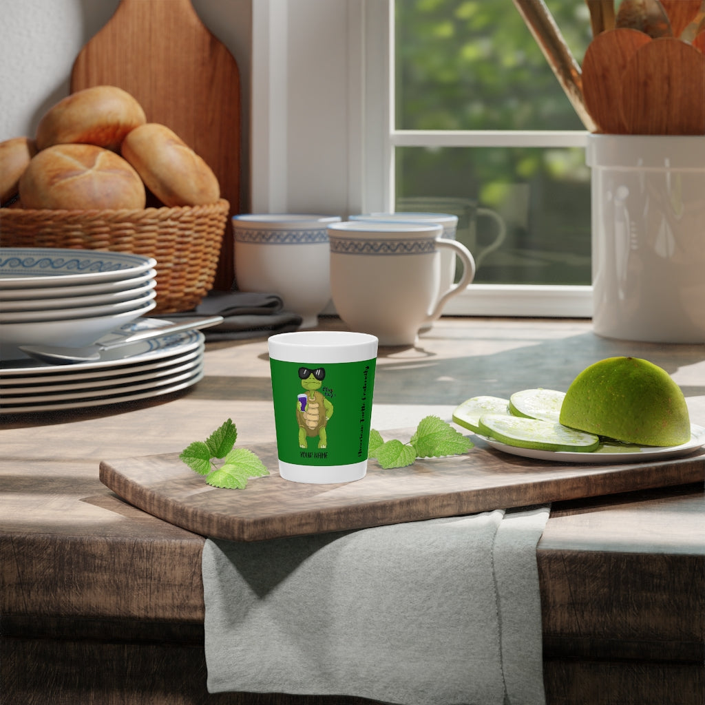 American Turtle Fraternity Shot Glass v2 (White)