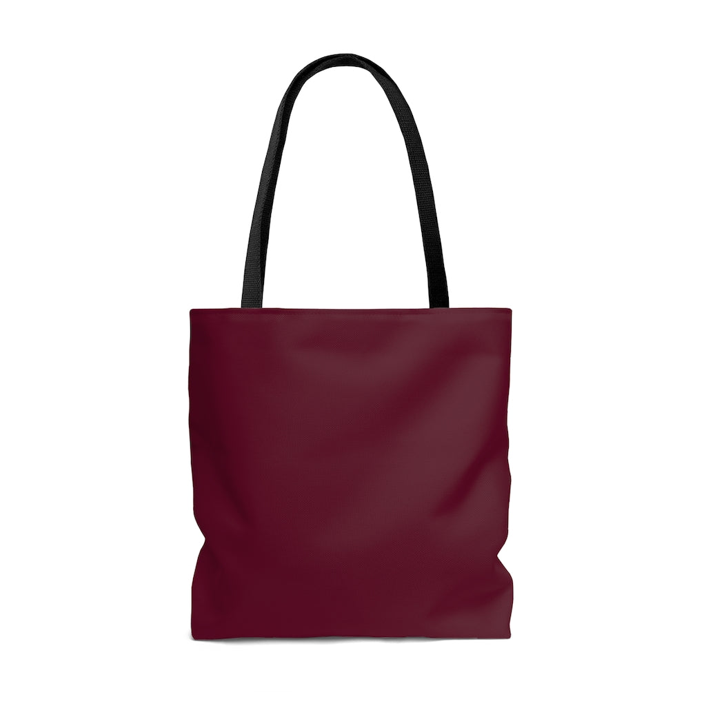 Psalm 46:5 Tote Bag - Burgundy Back