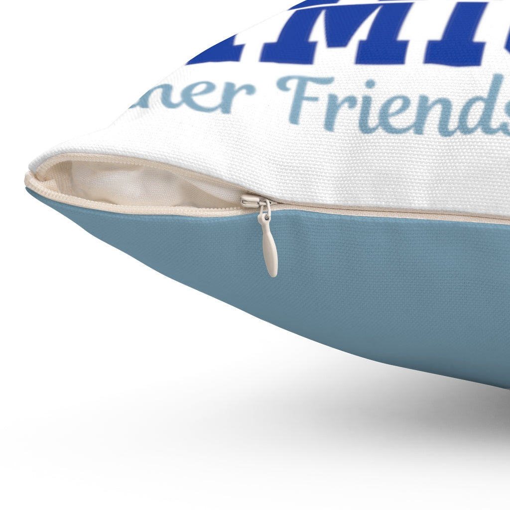 Pillow ~ Amicae Stacked Letter Square