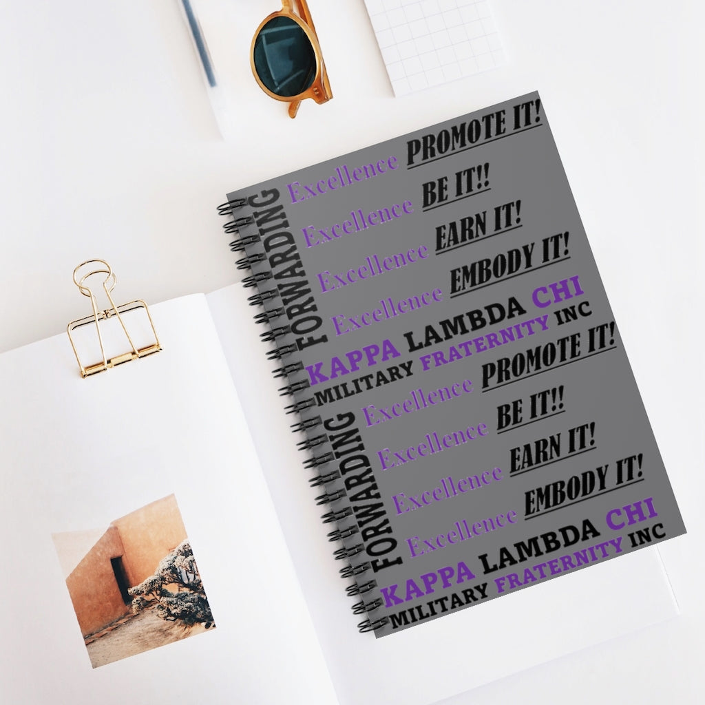KLC Excellence (Grey) Spiral Notebook
