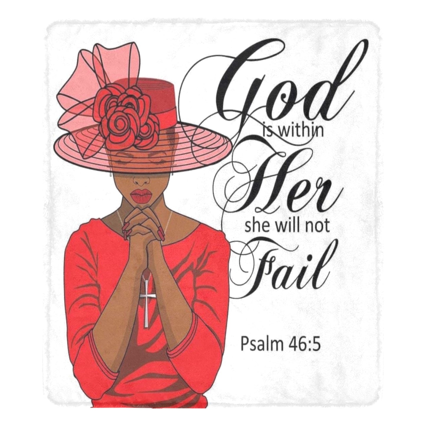 Fleece ~Psalms 46:5 Ultra Soft Blanket (Colors)