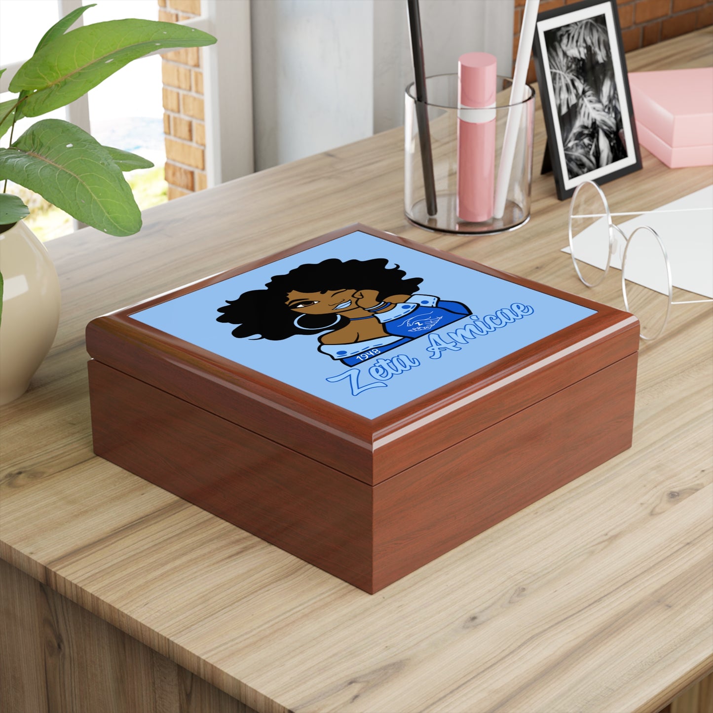 Jewelry Box - Zeta Amicae "I See You" Baby Blue