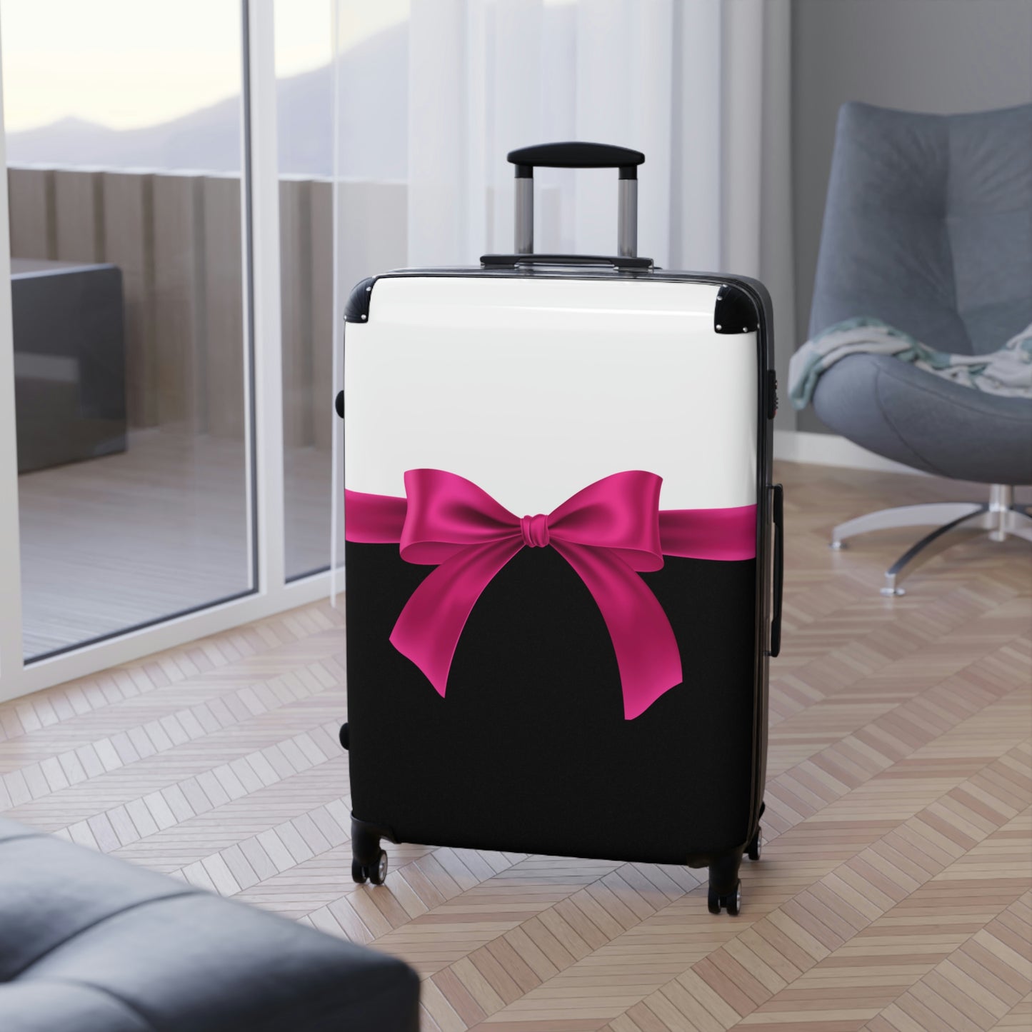 Pink Bow Cabin Suitcase