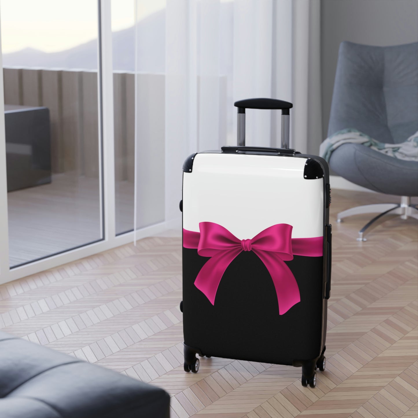 Pink Bow Cabin Suitcase