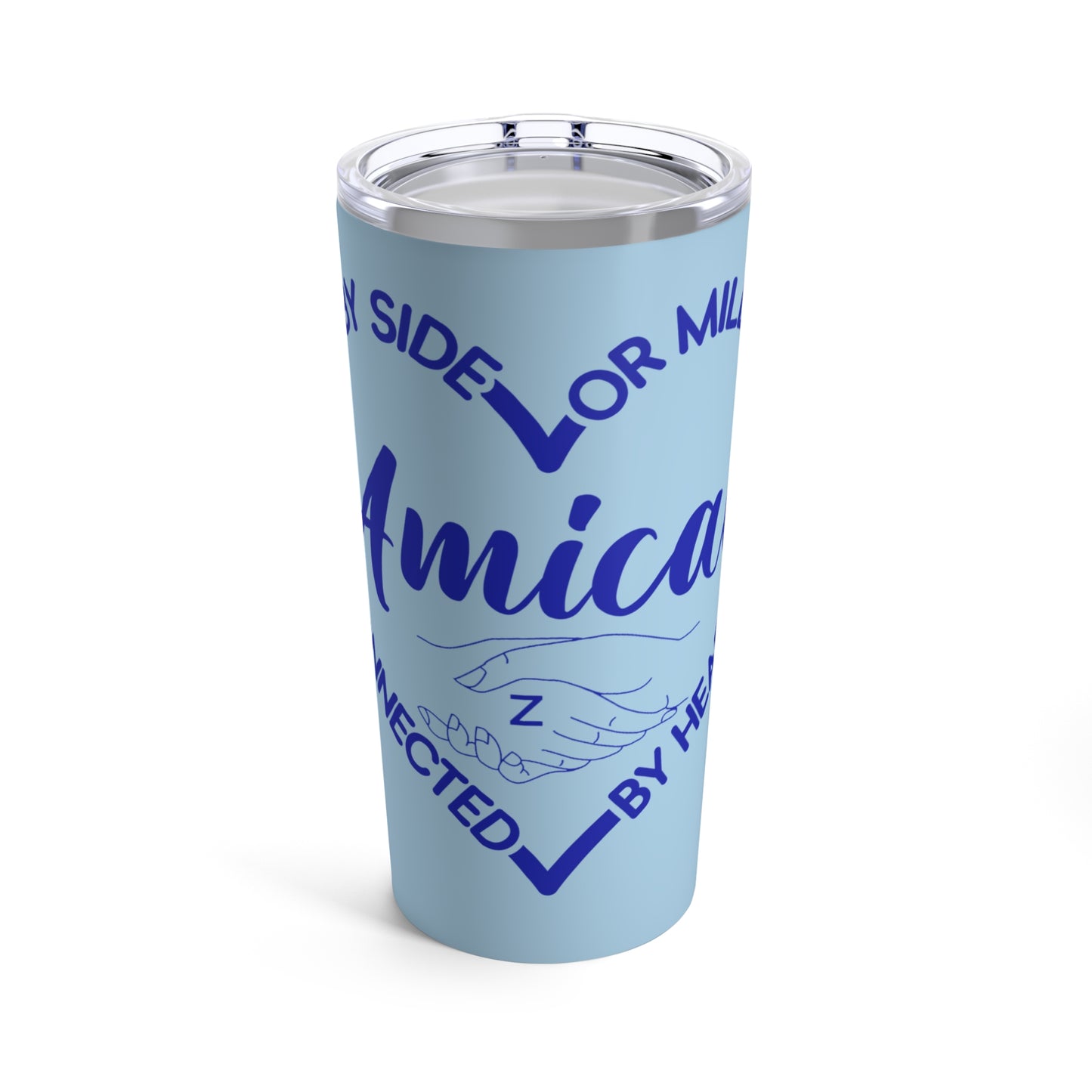 Tumbler ~ Zeta Amicae "Heart" 20oz