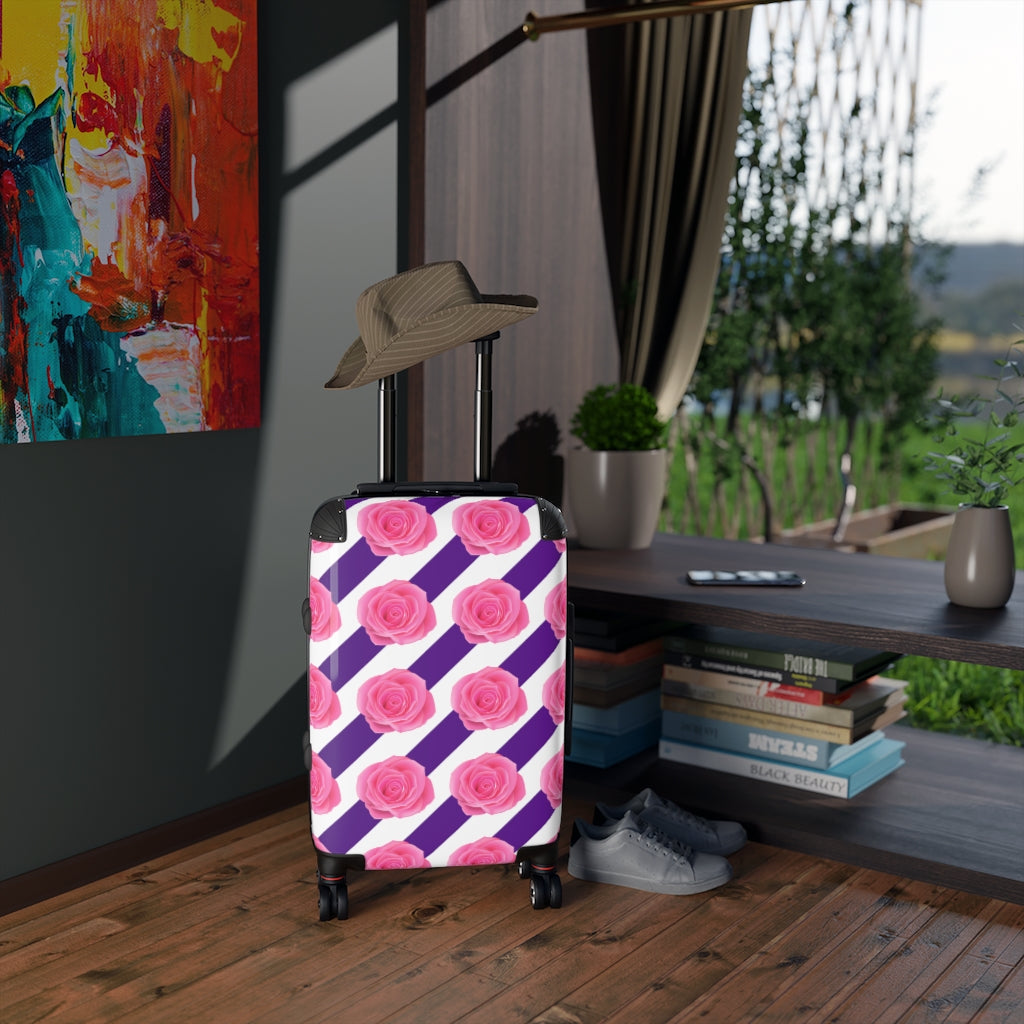 Pink Blooms Cabin Suitcase
