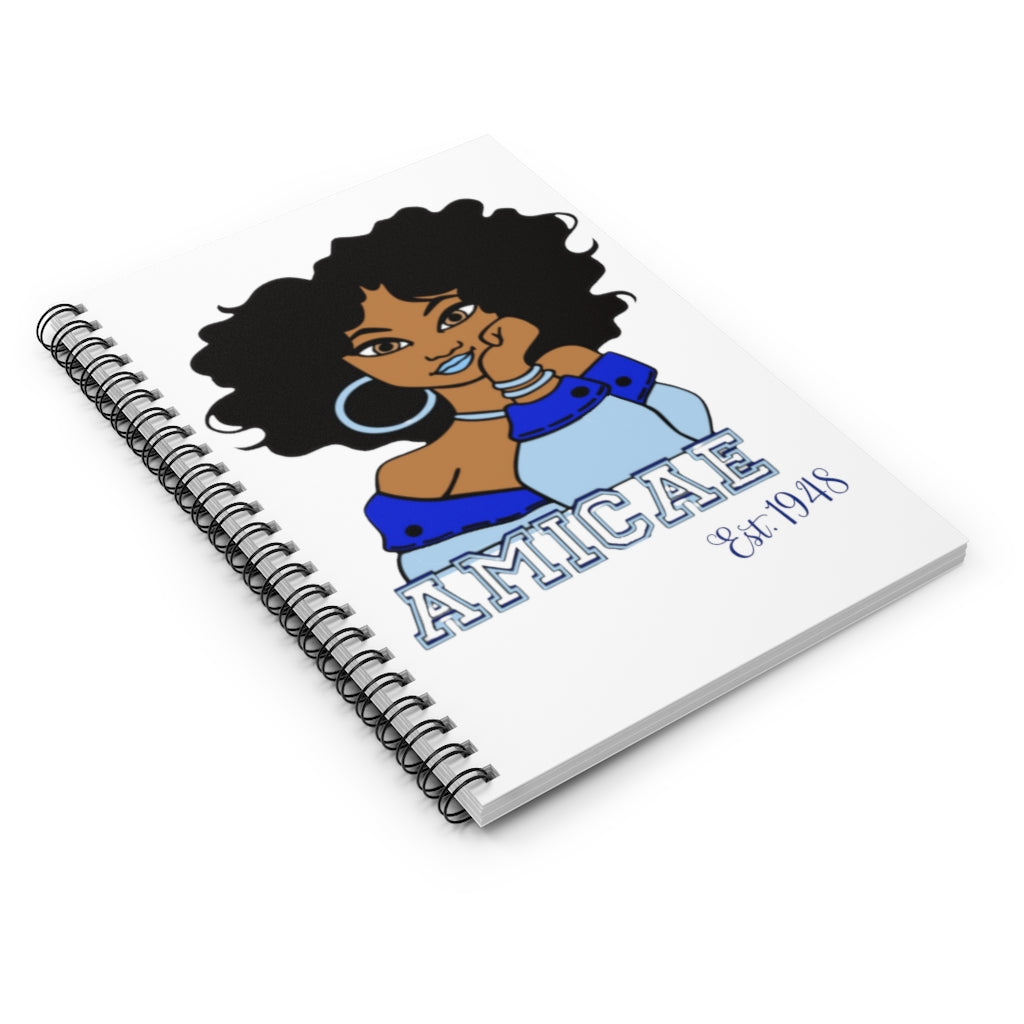 Spiral Notebook ~ Amicae (Est. 1948) - Ruled Line