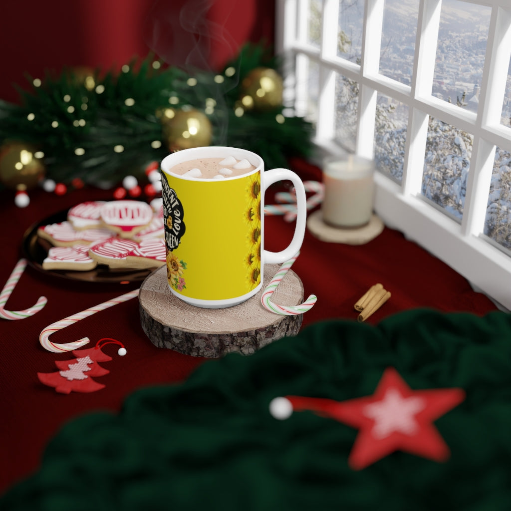 Sunflower Empowerment Ceramic Mug