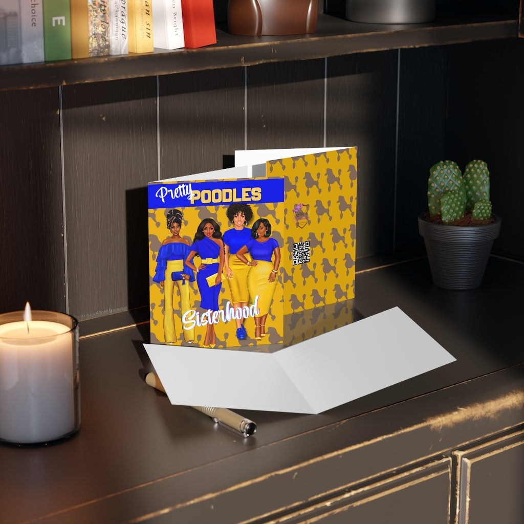 Pretty Poodle "Sisterhood" Greeting cards (8, 16, 24 pcs)