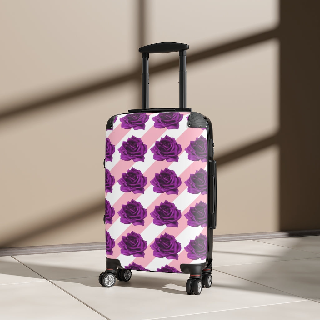 Purple Bloom Cabin Suitcase