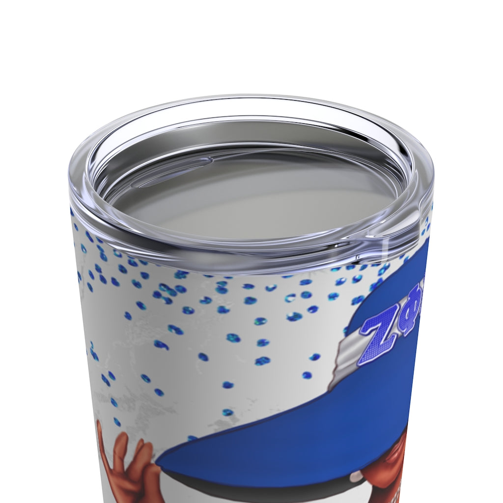 Lady in Blue Tumbler 20oz