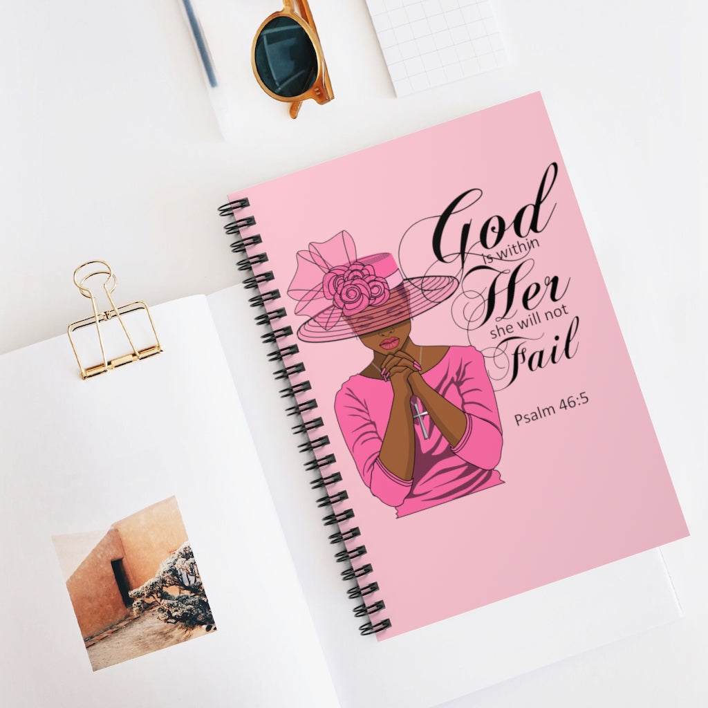 GOD in Her (Pink) Spiral Notebook