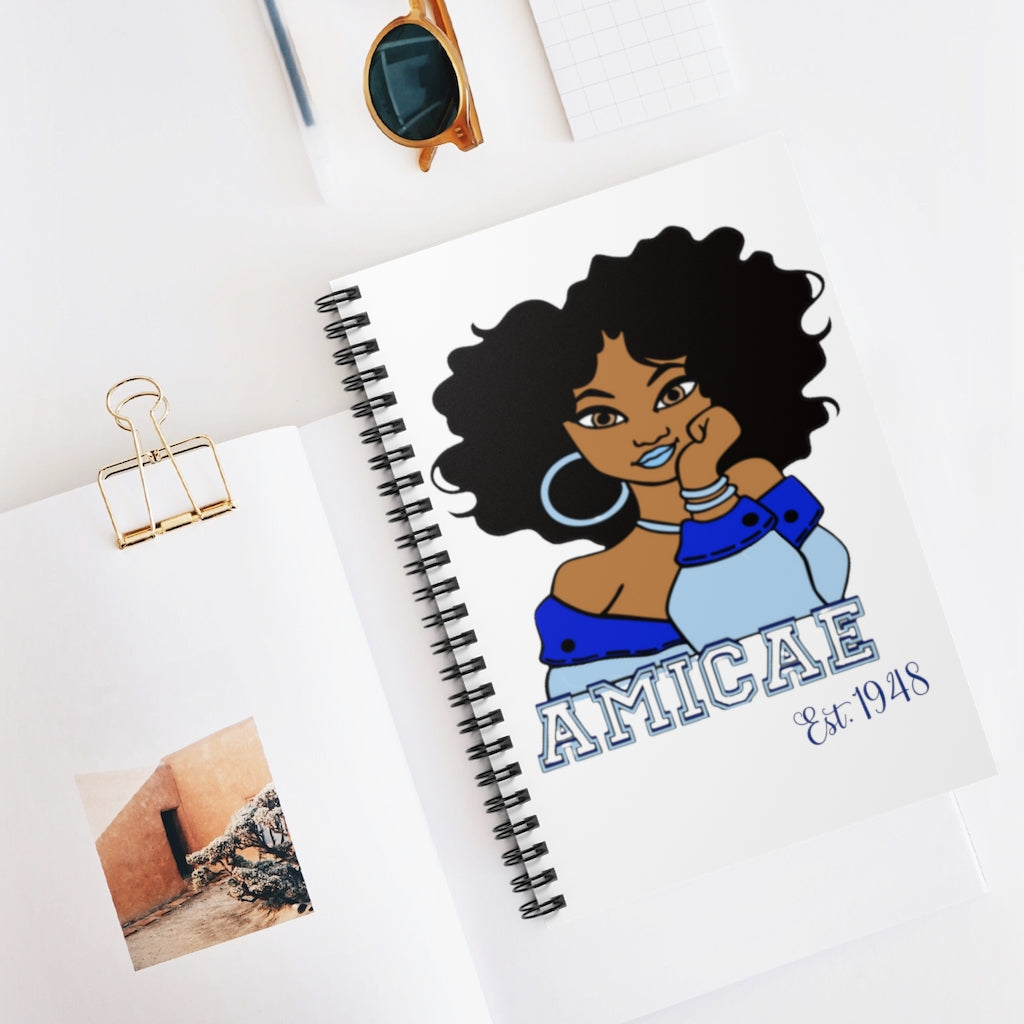 Spiral Notebook ~ Amicae (Est. 1948) - Ruled Line