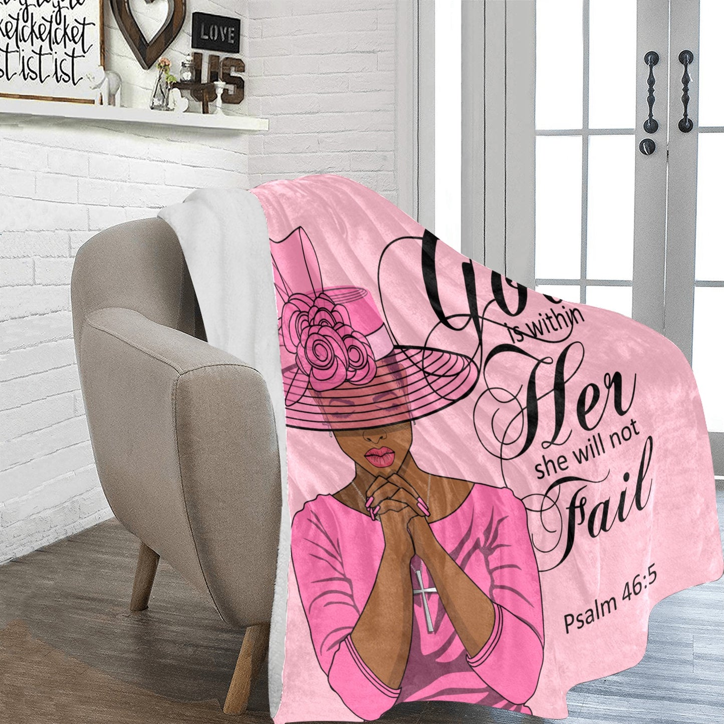 Fleece ~Psalms 46:5 Ultra Soft Blanket