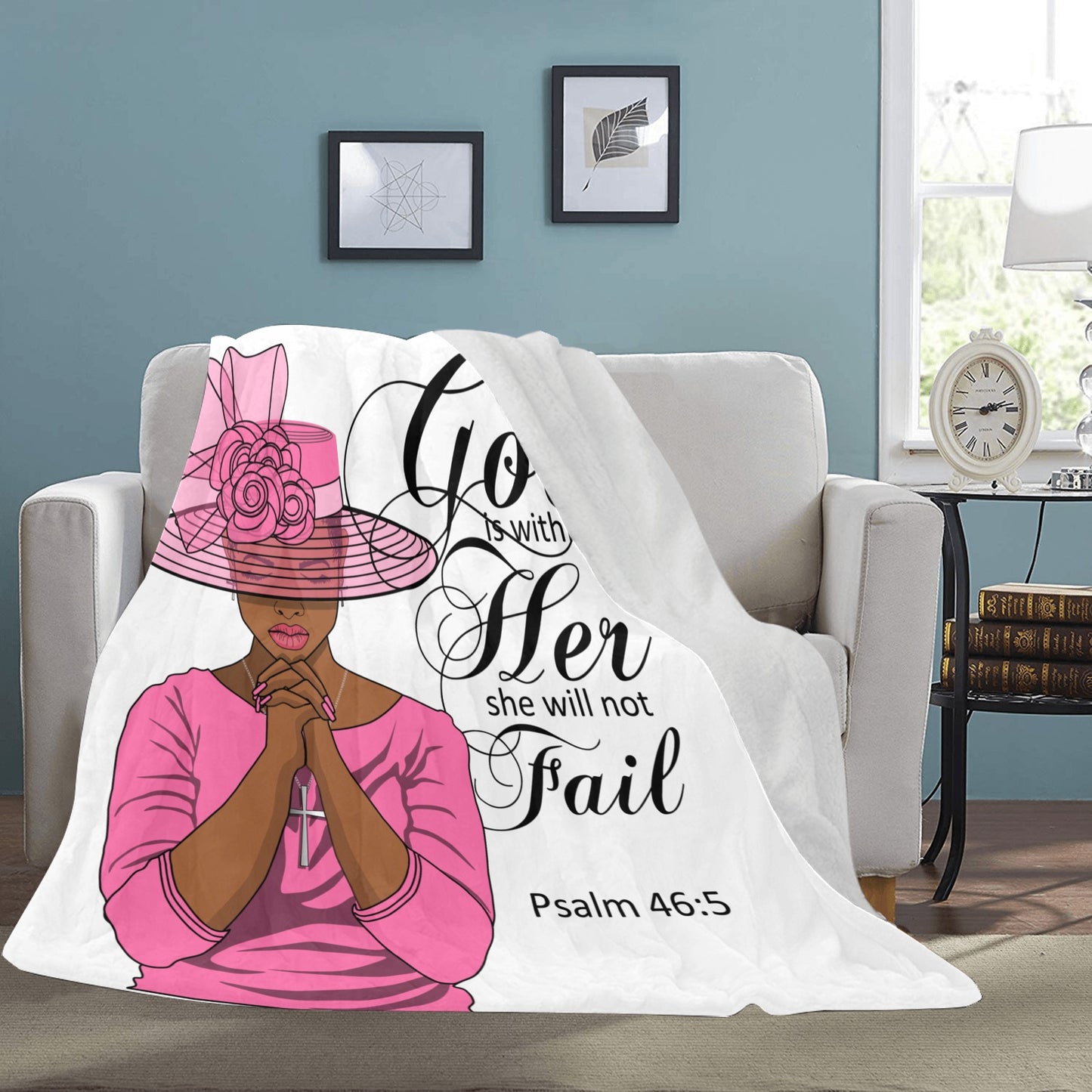 Fleece ~Psalms 46:5 Ultra Soft Blanket