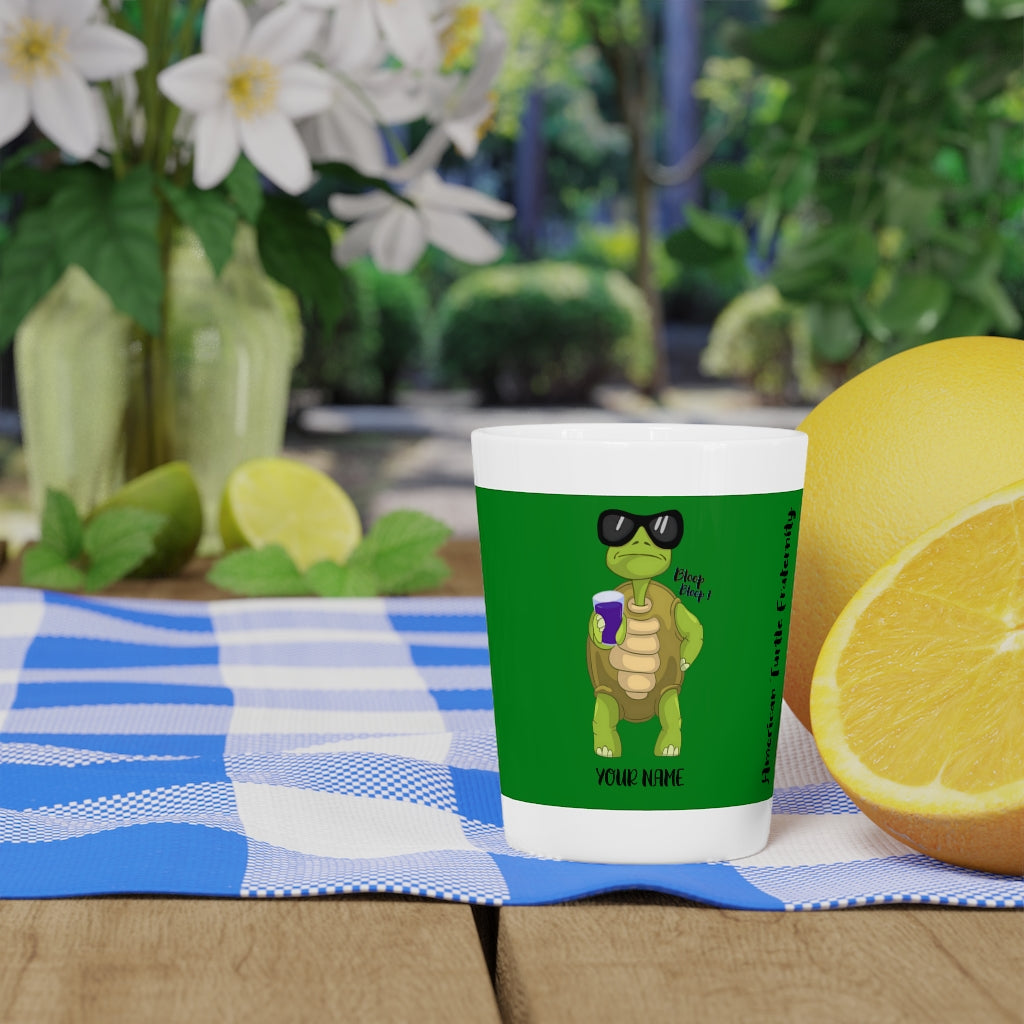 American Turtle Fraternity Shot Glass v2 (White)