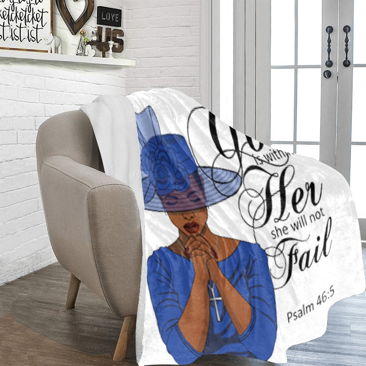 Fleece ~Psalms 46:5 Ultra Soft Blanket (Colors)