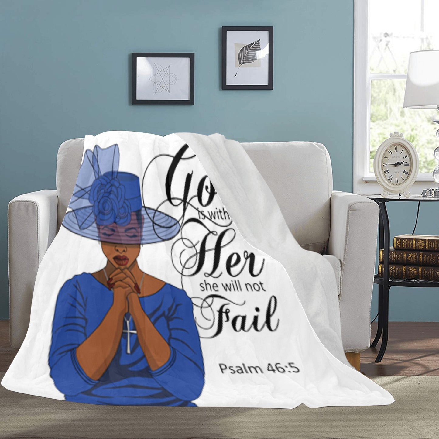 Fleece ~Psalms 46:5 Ultra Soft Blanket (Colors)