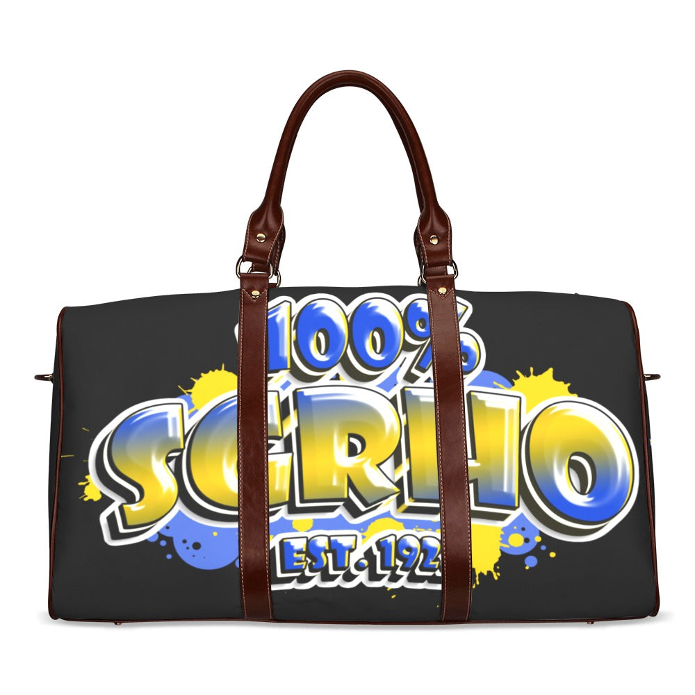 100% SGRHO Travel Bag - Brown Handle