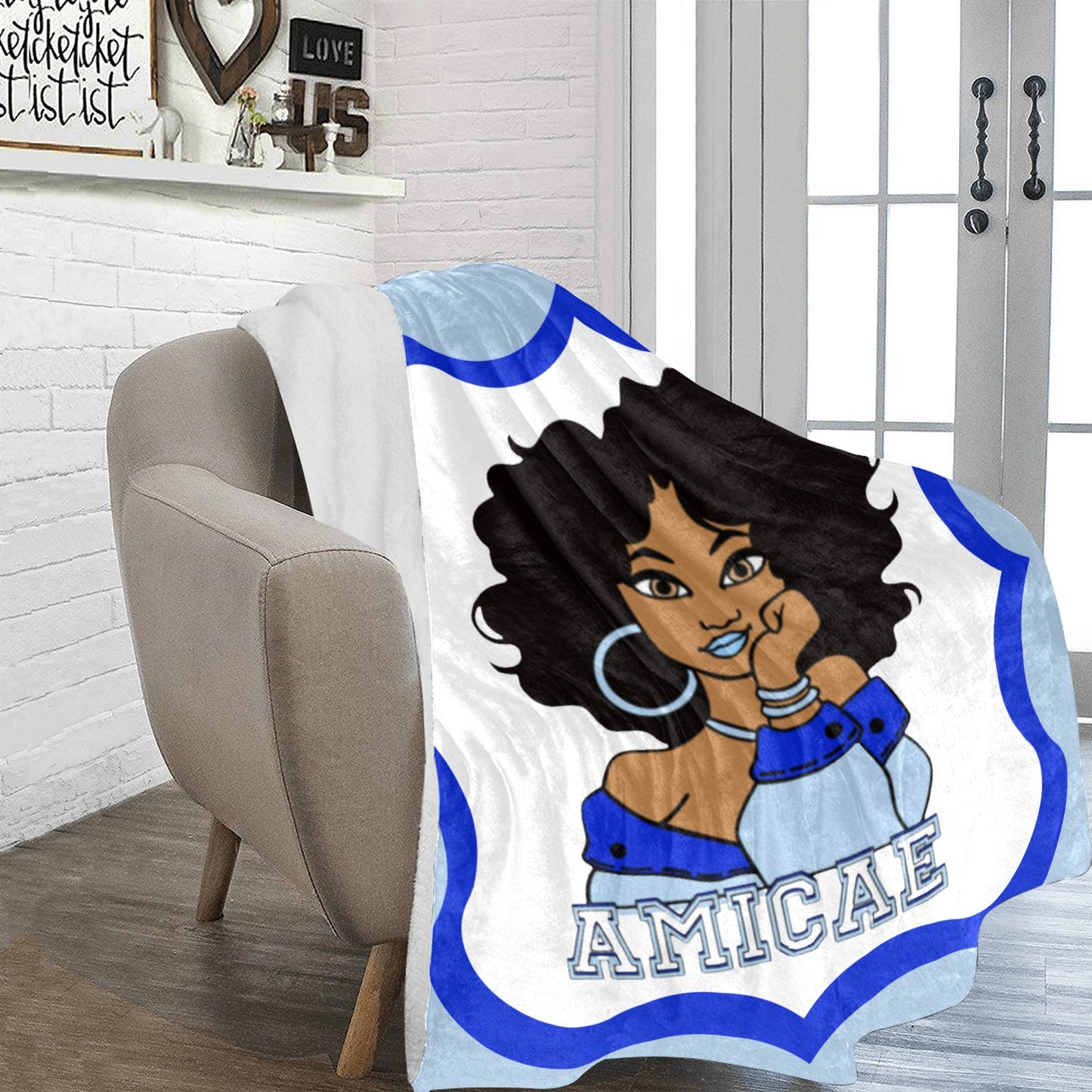 Fleece Blanket ~ Amicae Lady