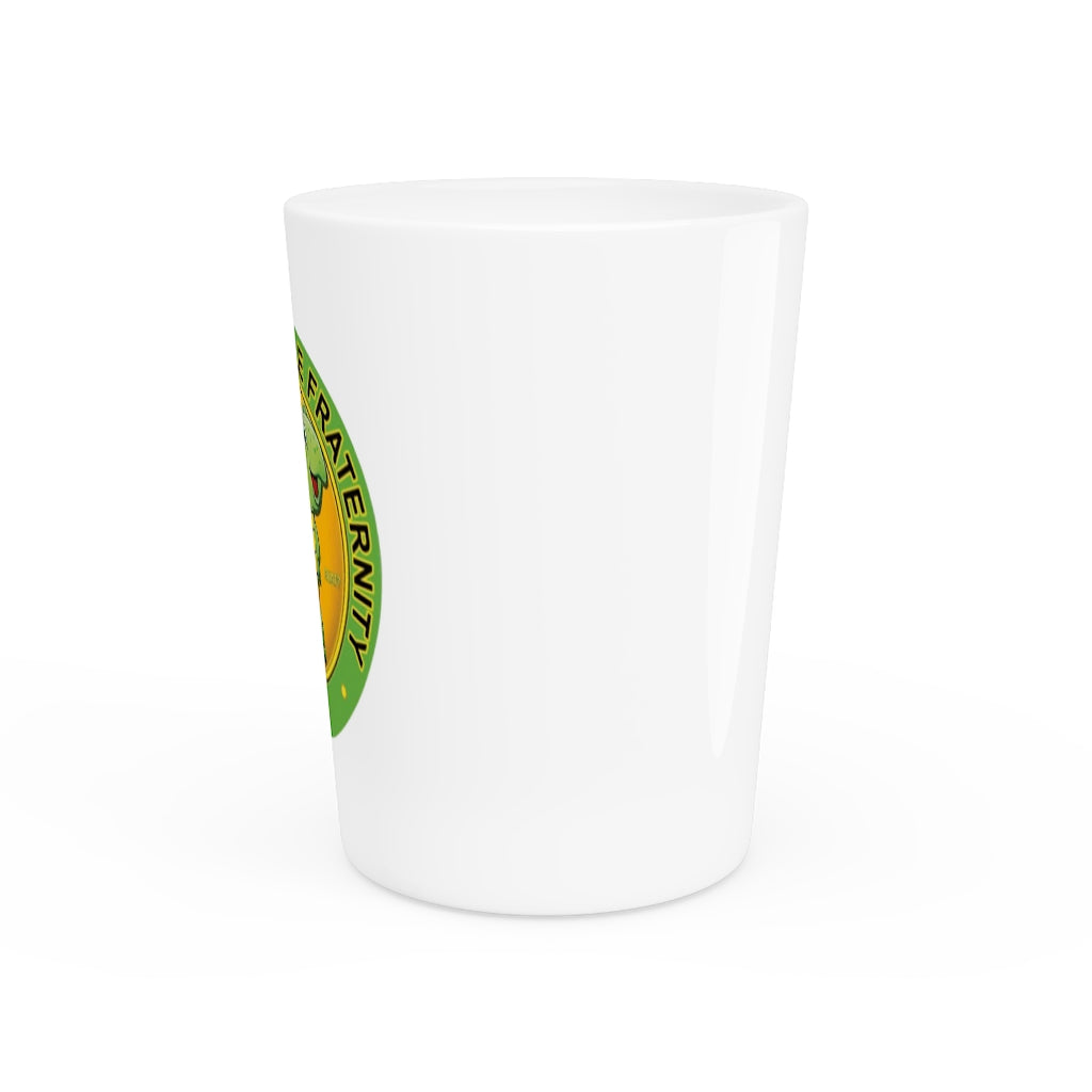 American Turtle Fraternity Shot Glass (White)