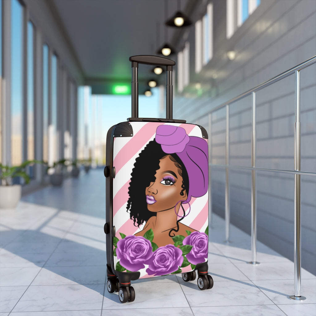 Purple Love Cabin Suitcase