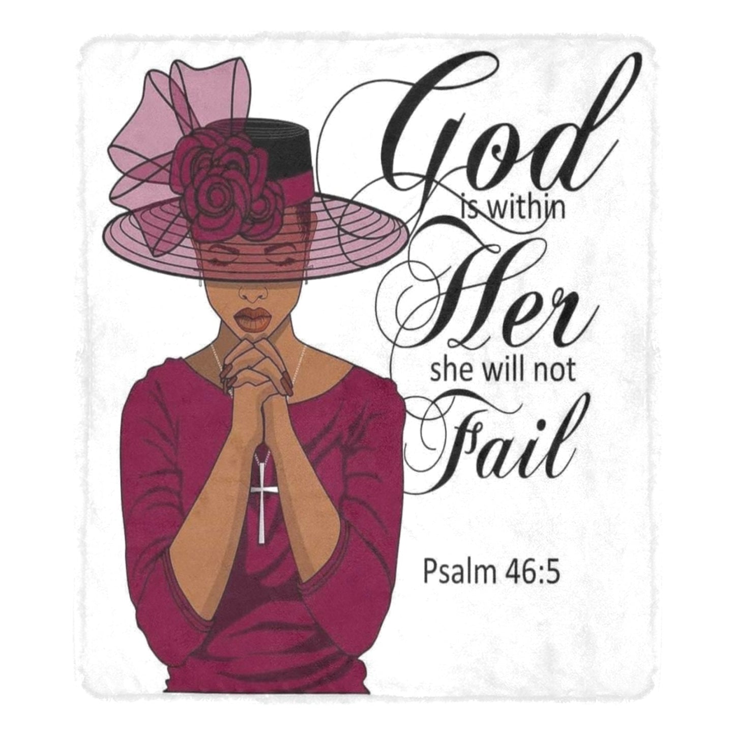 Fleece ~Psalms 46:5 Ultra Soft Blanket (Colors)