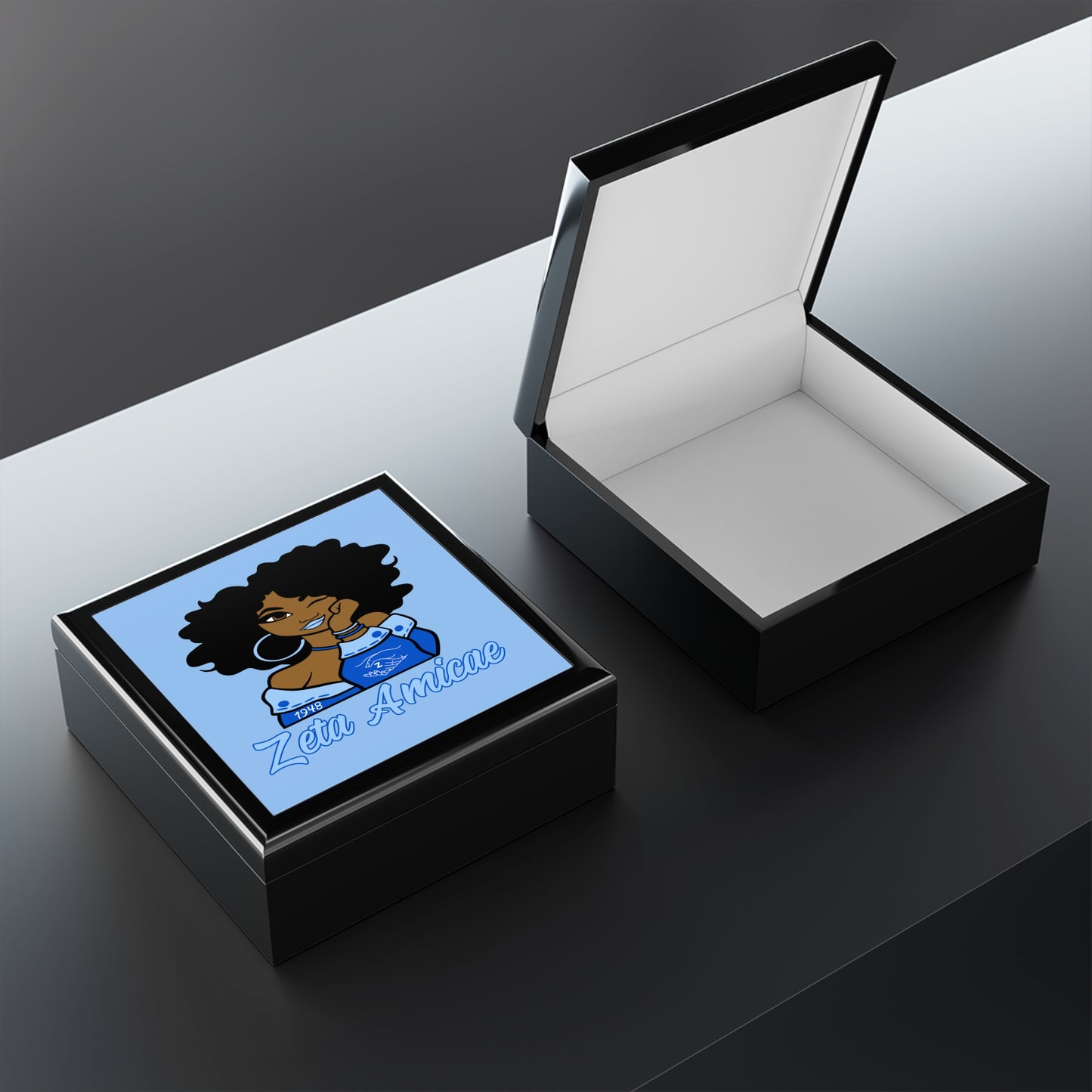 Jewelry Box - Zeta Amicae "I See You" Baby Blue
