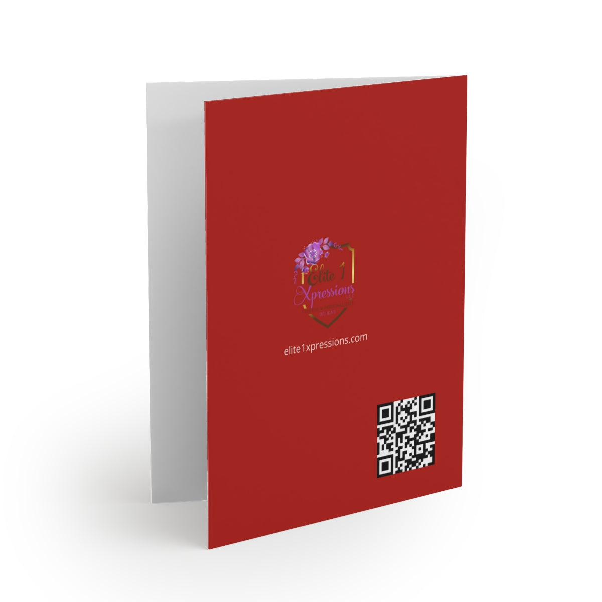 Happy Birthday (Red & White) Greeting cards ~ Red (8 pcs)