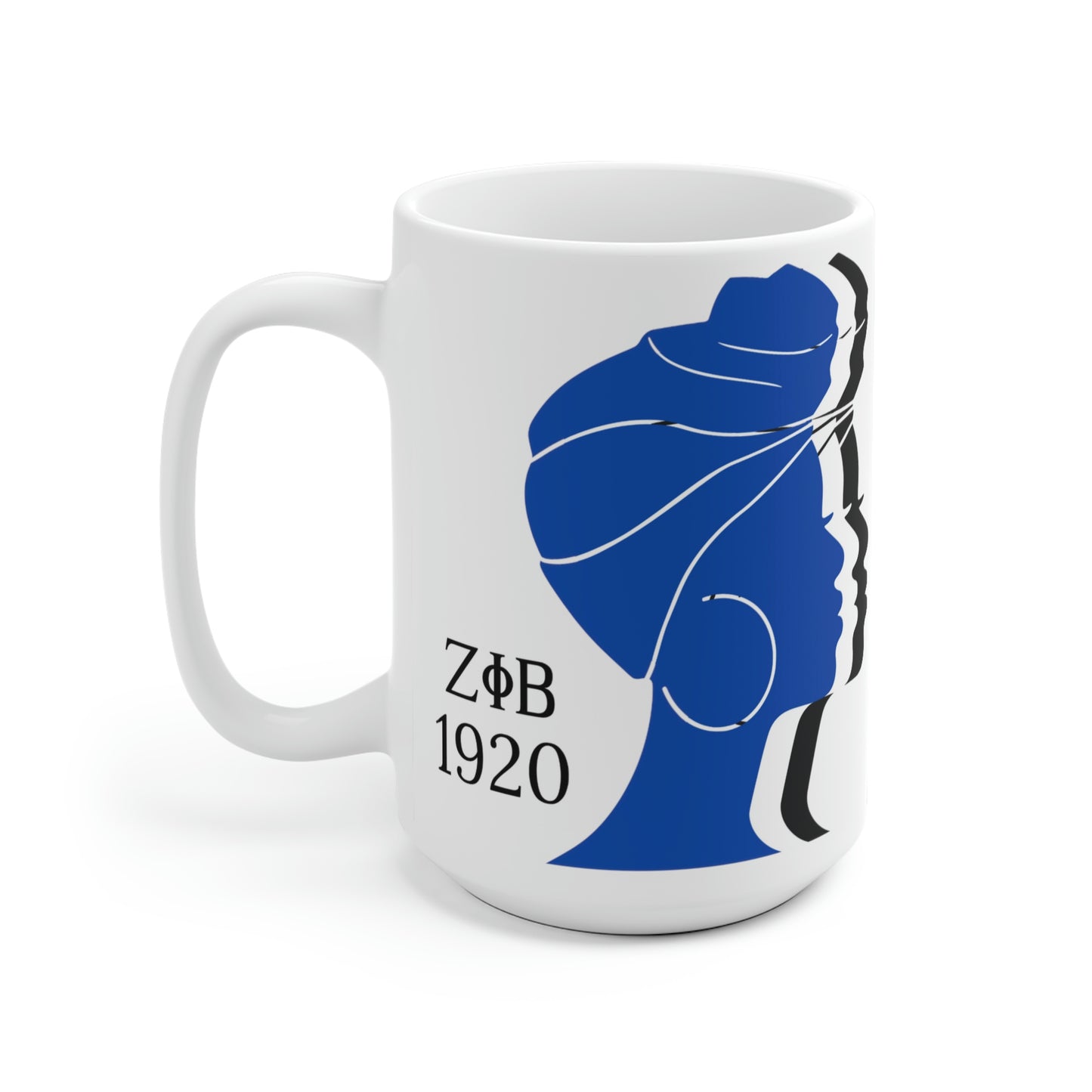 Zeta Phi Beta Silhouette Ceramic Mug