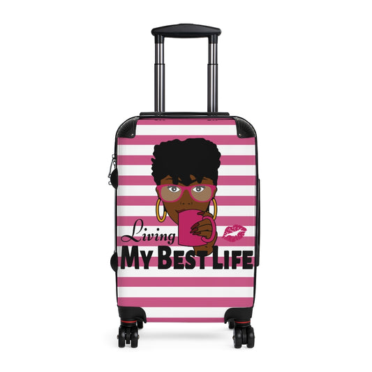 Living My Best Life "Pink" Cabin Suitcase