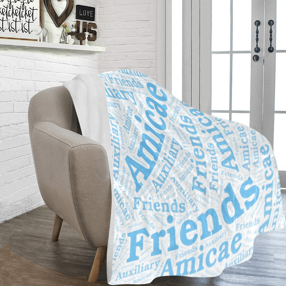 Fleece Blanket ~ Amicae "Word Art"